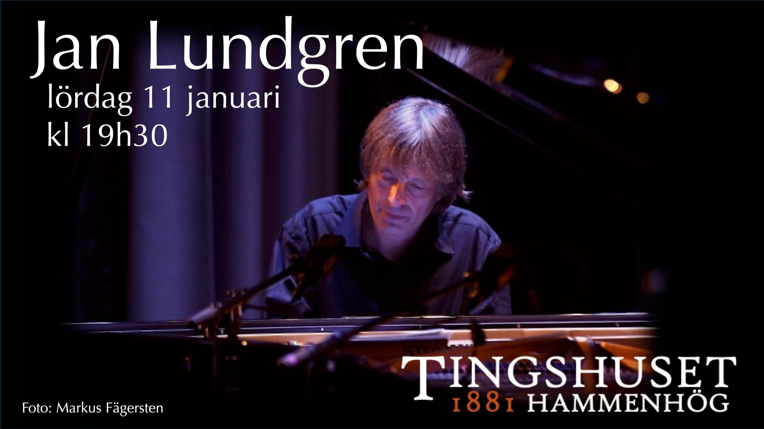 Musik & minnen - solokonsert med Jan Lundgren