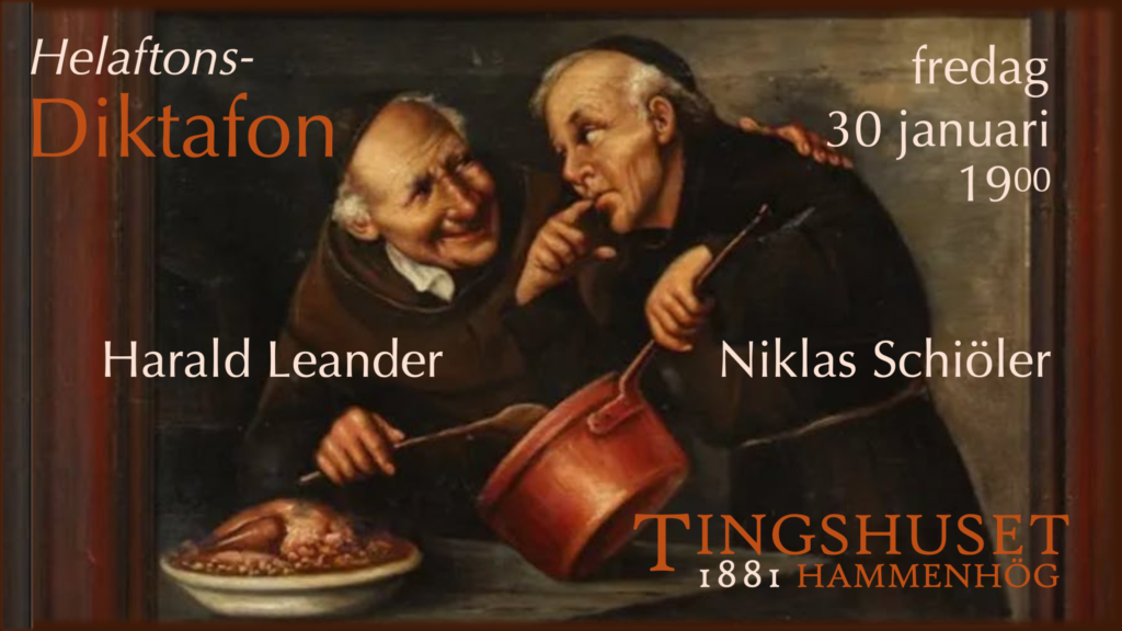 Diktafon - helafton med mat, dryck & poesi